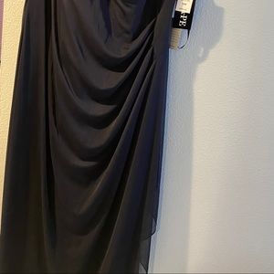 Xscape navy blue floor length gown